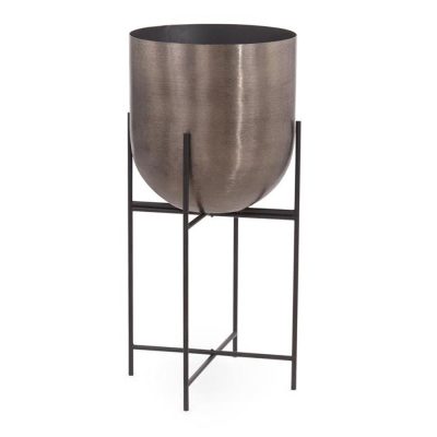 Brushed Smoky Planter