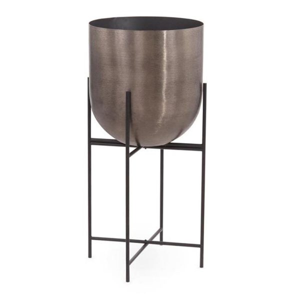 Brushed Smoky Planter