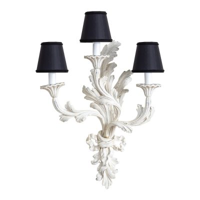 Roberto Giovannini –  3 Lights Sconce Leaves and Ribbon