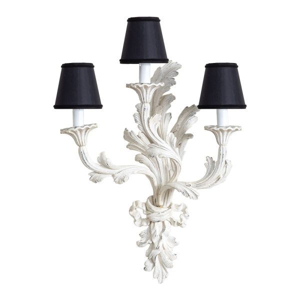 Roberto Giovannini –  3 Lights Sconce Leaves and Ribbon