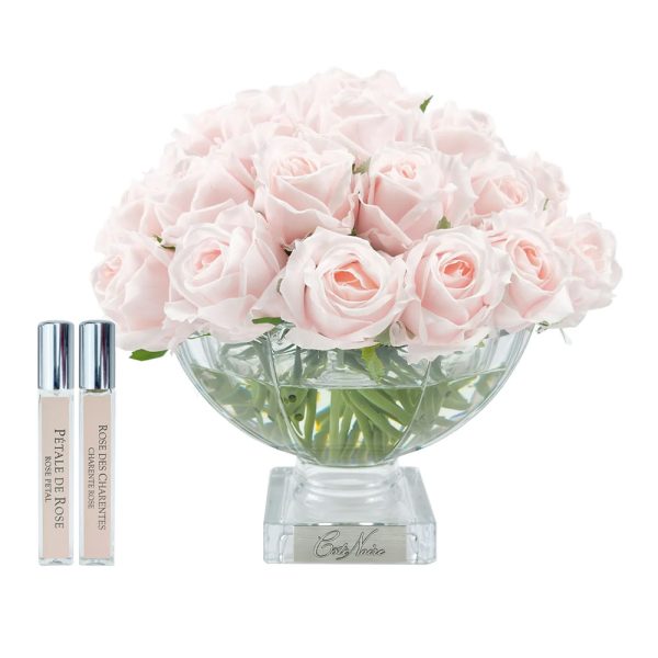 37 Rose Buds in French Pink and Silver Badge - Image 2