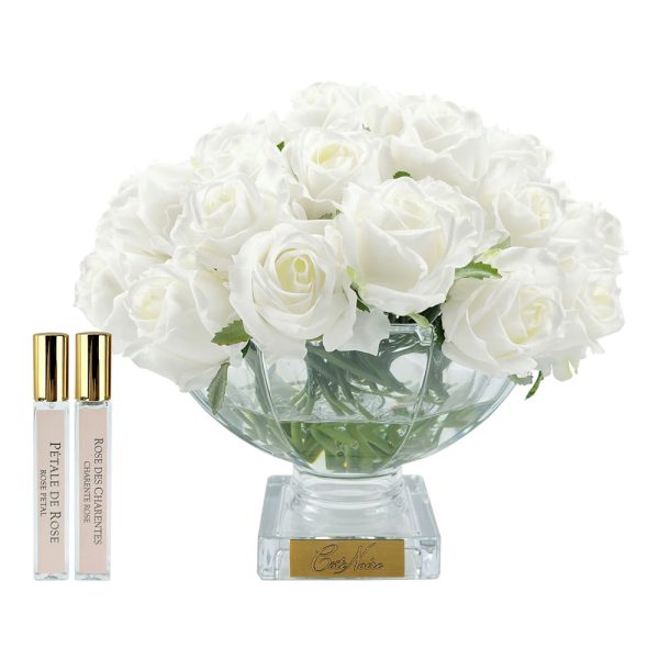 37 Rose Buds in Ivory White and Gold Badge - Image 2