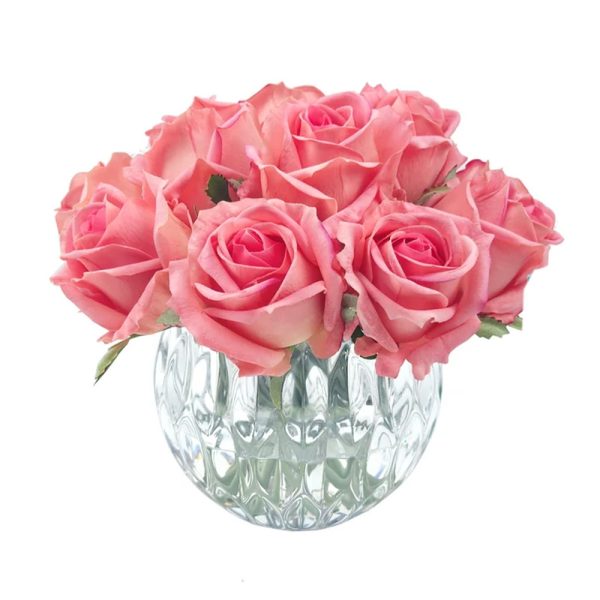 Rose Buds Bouquet In Peach
