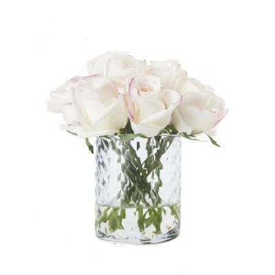 Herringbone Flower - Pink Blush Rose Buds