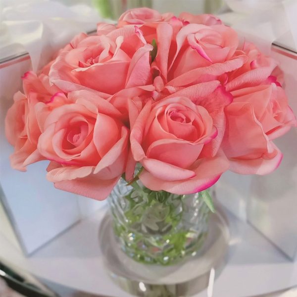 Herringbone Flower - Peach Rose Buds - Image 2