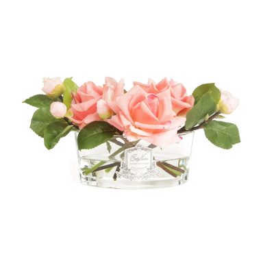 Luxury Range Oval - Peach Roses