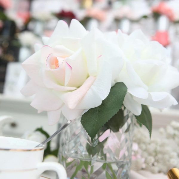 Herringbone Flower - Blush and White Roses - Image 3