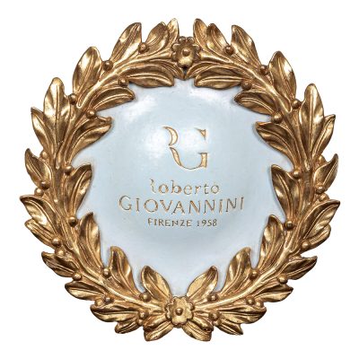 Roberto Giovannini –  Round Mirror Frame with Laurel Leaves