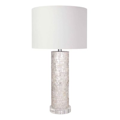 Scalloped Capiz Table Lamp
