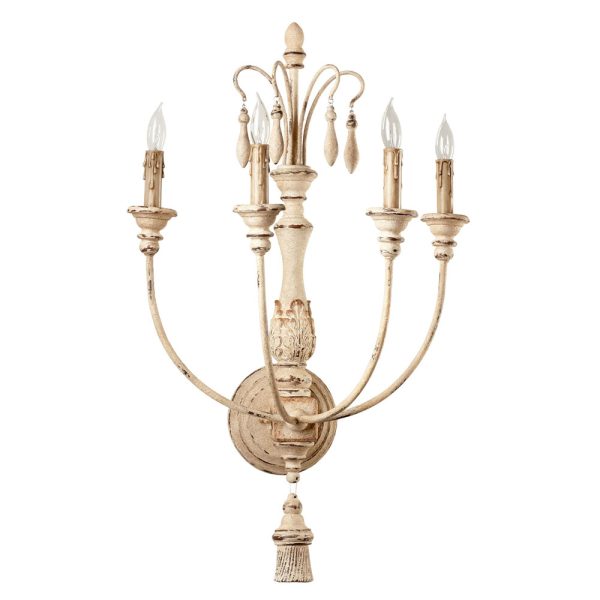 Maison Wall Bracket 4-Light - Persian White