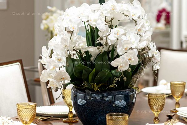 Luxury Giant Orchids Ivory White - Image 2