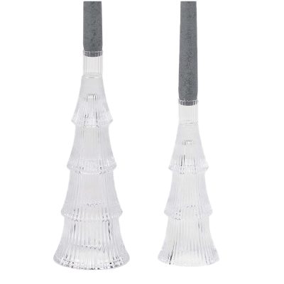 Ruffles Taper Holder - Pine Tree