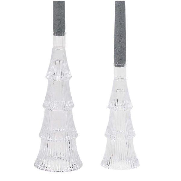 Ruffles Taper Holder - Pine Tree