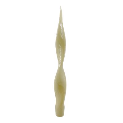Smoky Quartz Brown Shiny Spiral Candle