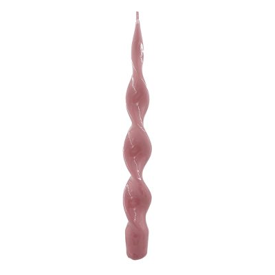 Rosa Pavlova Shiny Spiral Candle