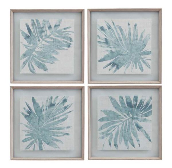 Burlap Ocean Palm IX Framed Print - Image 3