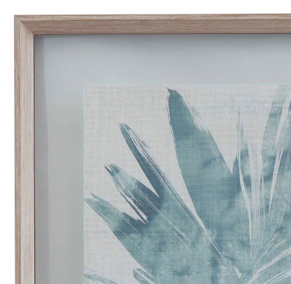 Burlap Ocean Palm III Framed Print - Image 2