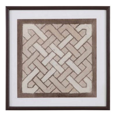 Knotted Tiles IV Framed Print