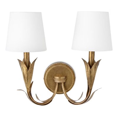 River Reed Sconce Double