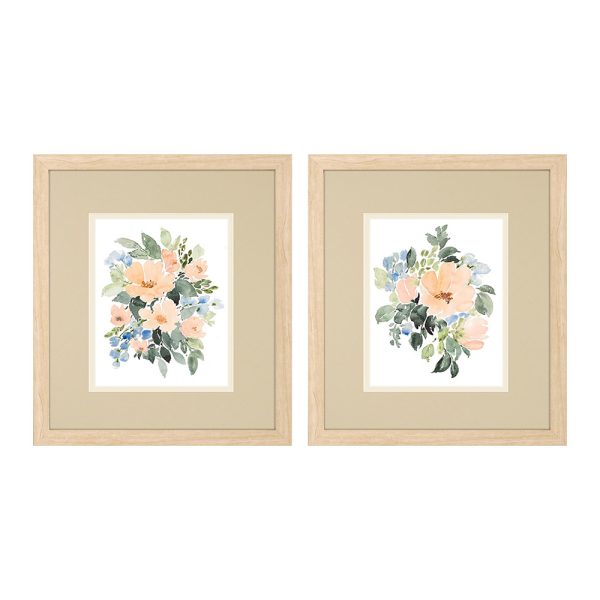 Peach Bouquet Set of 2