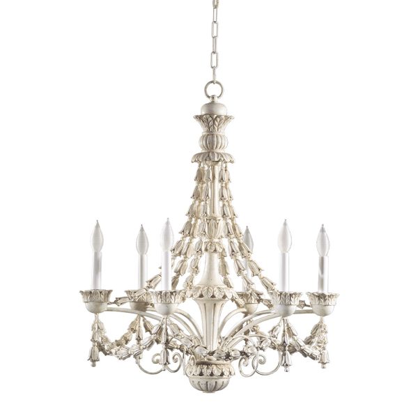 RG Elizabeth 6 Lights Chandelier - Magnolia