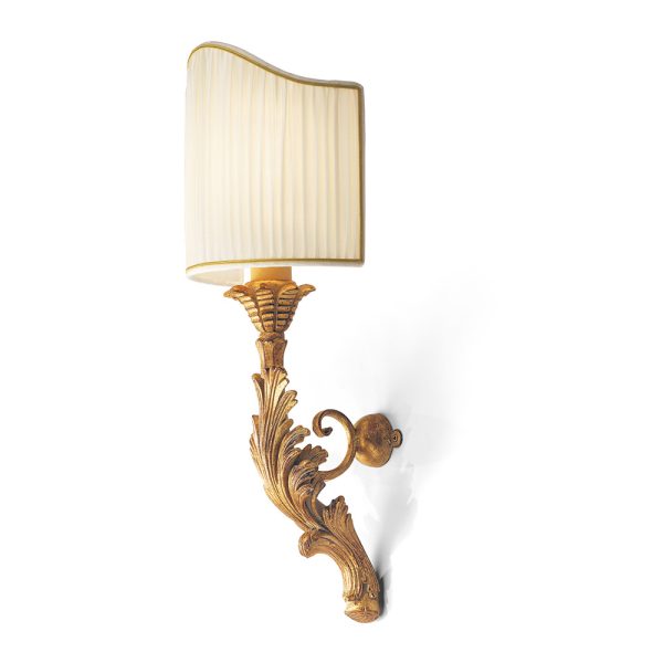RG Sconce with Leaf Carving