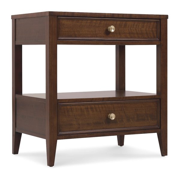 Archives Two-Drawer Bedside Table