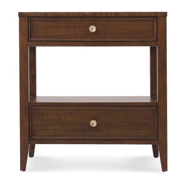 Archives Two-Drawer Bedside Table - Image 2