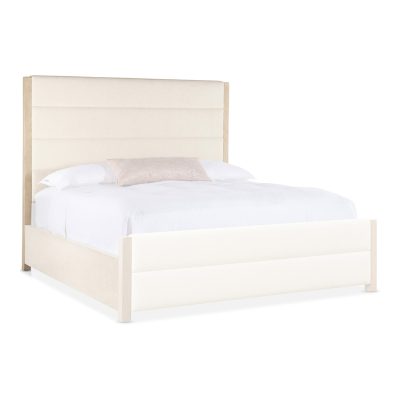 Westwood King Upholstered Bed in Wood Footboard