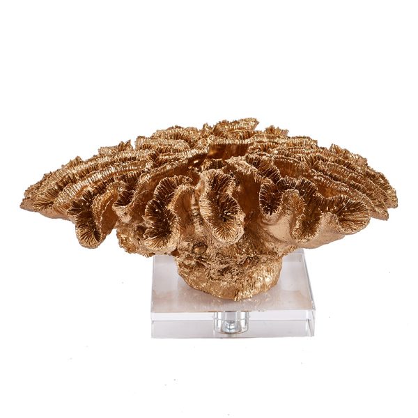 Coral Reef Scuplture - Gold