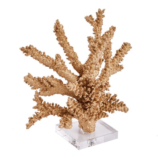 Gold Coral Sculpture - Image 3