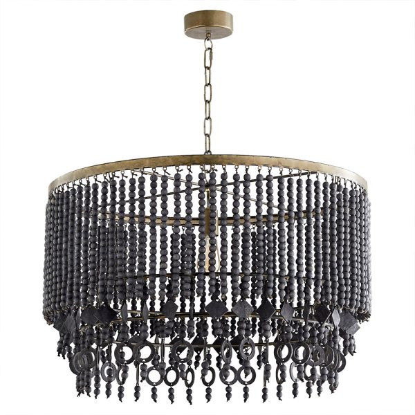 Estrella III Pendant Round – Black