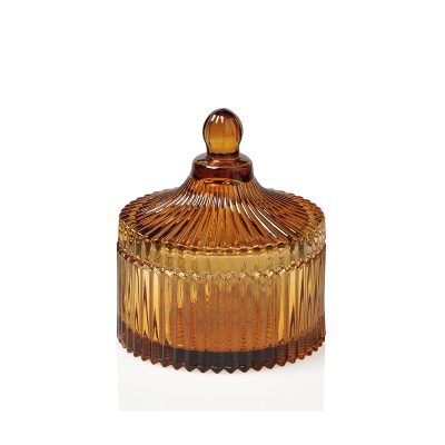 Amber Glass Jar