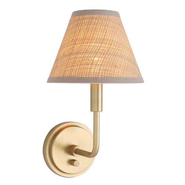Polly Sconce Single - Rattan Shade - Image 2
