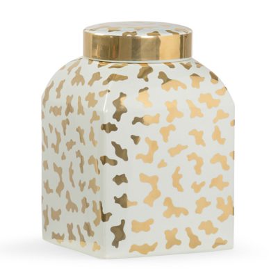Jungle Ginger Jar - White
