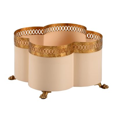 Tracery Cachepot - Puckett Coral - Small