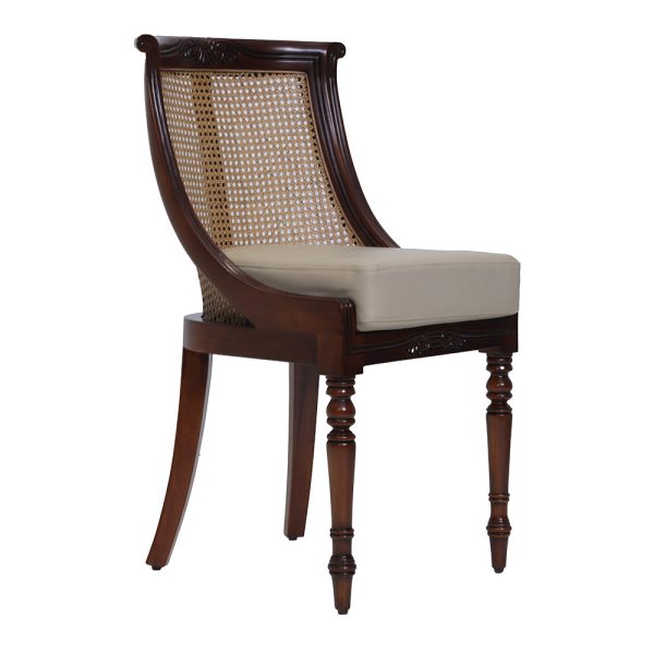 Village Rattan Back Chair