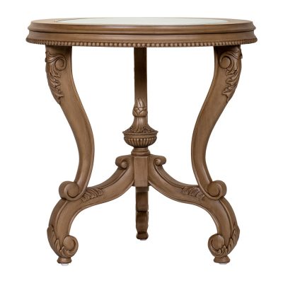 Viv Glass Top Round Side Table