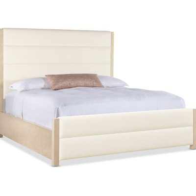 Westwood King Upholstered Bed in Wood Footboard