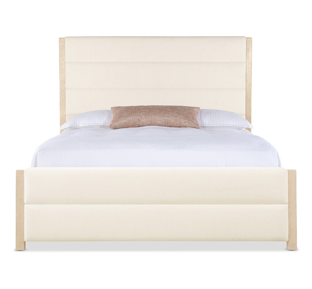 Westwood King Upholstered Bed in Wood Footboard - Image 2